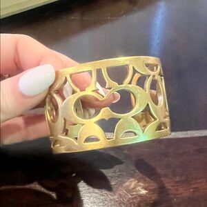 Coach Gold Openwork Bracelet